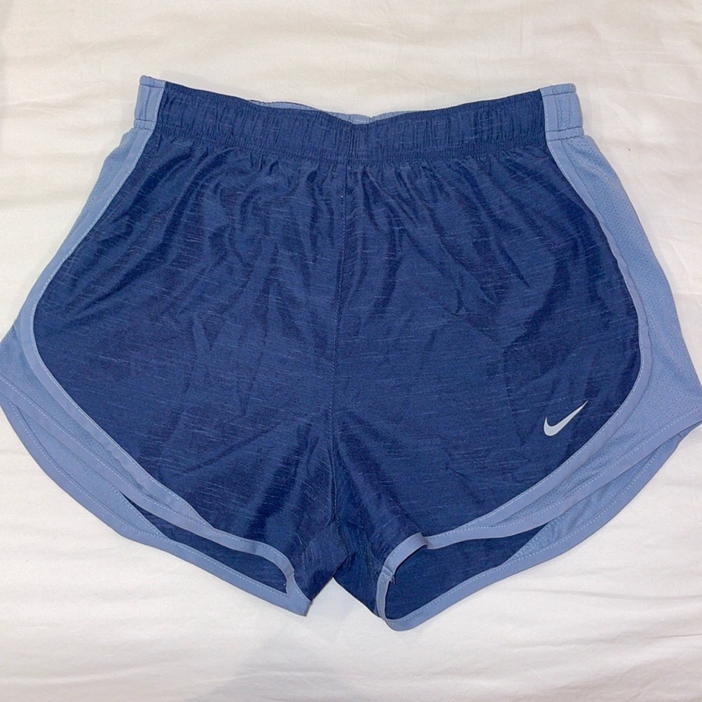 Nike Womens Dri-FIT Tempo Running Shorts - Heathered Blue